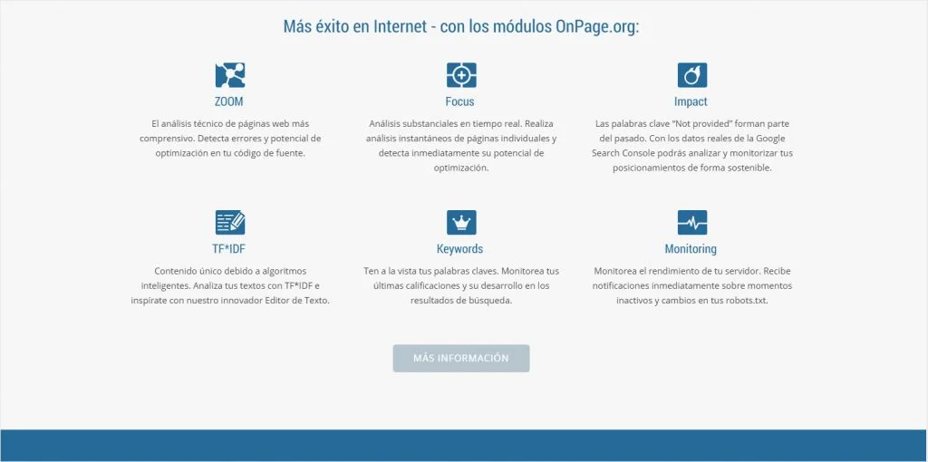 análisis completo con  onpageseo