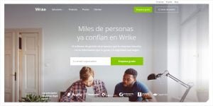 ejemplos de hompage wrike